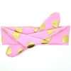 Gold Hot Stamping Dots Cotton Newborn Baby Headband