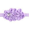 Elastic Headbands with Satin Flowers