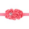 Elastic headbands with satin flowers for gilrs