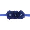Elastic Headbands With Three Chiffon Flowers