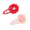 Lovely BB Hair Pins With Satin Flower
