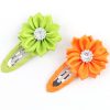 Lovely BB Hair Pins With Satin Flower