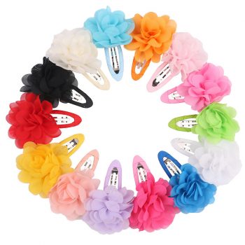 Chiffon Ribbon Baby Hair Clips Wholesale