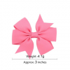 3.5 Inches Grosgrain Ribbon Hair Bows With Clip For Girls