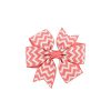 3.5 Inches Chevon Grosgrain Ribbon Bows With Clip