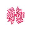 3.5 Inches Chevon Grosgrain Ribbon Bows With Clip