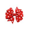 3.5 Inches Girls Dots Grosgrain Ribbon Bows With Clip