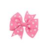 3.5 Inches Girls Dots Grosgrain Ribbon Bows With Clip