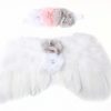 Infant Headbands with Angel Wings Set