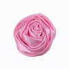 5 cm Diameter Solid Color Satin Fabric Rose Flowers 23 Colors Available