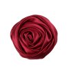 5 cm Diameter Solid Color Satin Fabric Rose Flowers 23 Colors Available