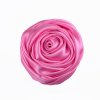 5 cm Diameter Solid Color Satin Fabric Rose Flowers 23 Colors Available