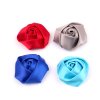 25mm Diameter Solid Color Satin Ribbon Rose Flowers Handmade 28 Colors Available