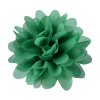 10 cm Diameter Solid Color Chiffon Flowers 20 Colors Available