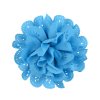 10 cm Diameter Solid Color Hollow-carved Pattern Chiffon Flowers 26 Colors Available