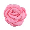 6 cm Diameter Solid Color Satin Fabric Camellia Flowers 24 Colors Available