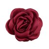 6 cm Diameter Solid Color Satin Fabric Camellia Flowers 24 Colors Available
