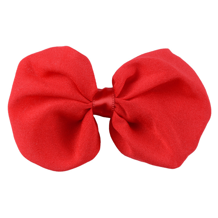 4 Inches Width Solid Color Chiffon Pre Made Bows 4 Inches Width Solid Color Chiffon Pre Made Bows