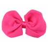4 Inches Width Solid Color Chiffon Pre Made Bows 13 Colors Available