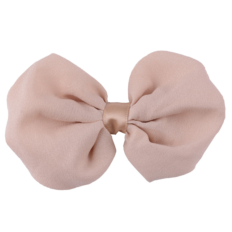 4 Inches Width Solid Color Chiffon Pre Made Bows 4 Inches Width Solid Color Chiffon Pre Made Bows