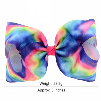 8 Inches Rainbow Grosgrain Ribbon Jojo Siwa Bows