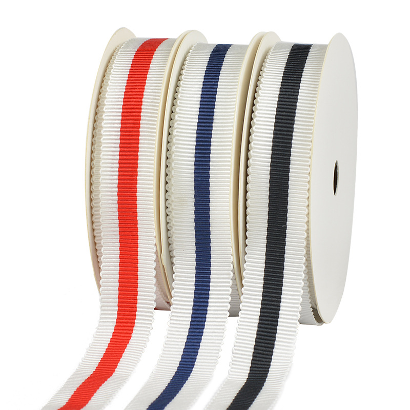 Wholesale Polyester Hat Ribbon Petersham Ribbon Stripe Ribbon