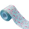 Wholesale 75mm custom printed flamingo grosgrain ribbon
