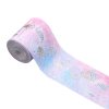 Wholesale 75 mm silver foil custom printed flamingo grosgrain ribbon