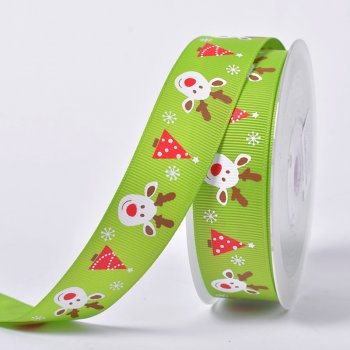 Merry Christmas Decorative Grosgrain Ribbon