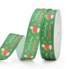 Merry Christmas Ribbon Gift Packing Grosgrain Ribbon