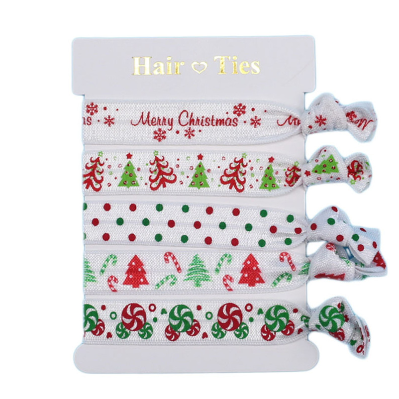 christmas ribbon hair ties (2)