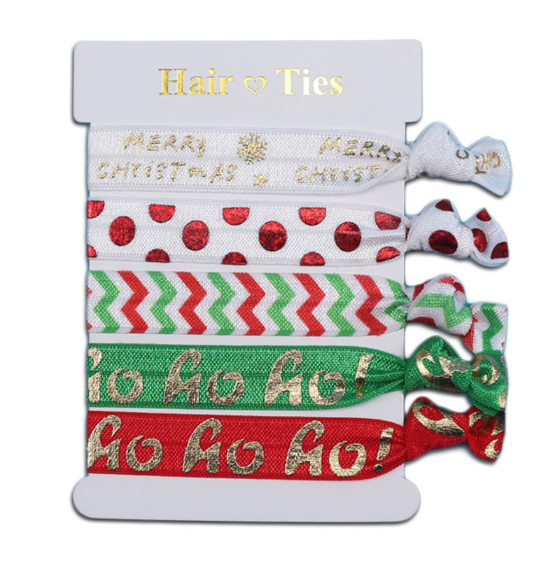 christmas ribbon hair ties (3)