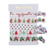 Printed elastic band – Christmas Hair Ties set