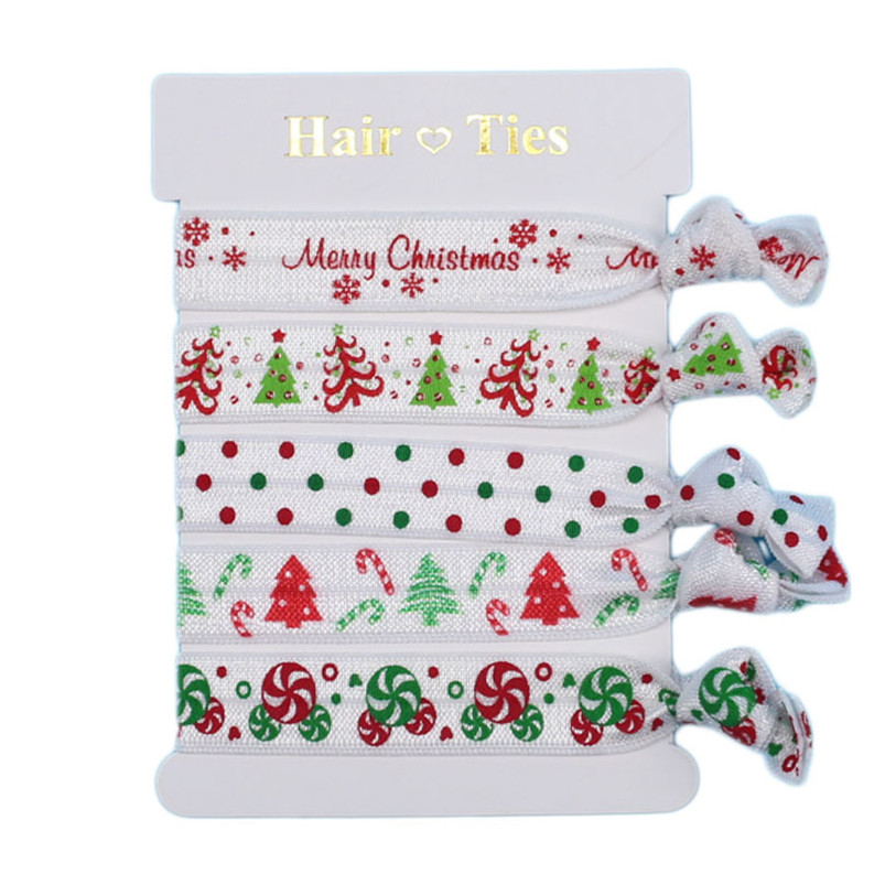 christmas ribbon hair ties (4)