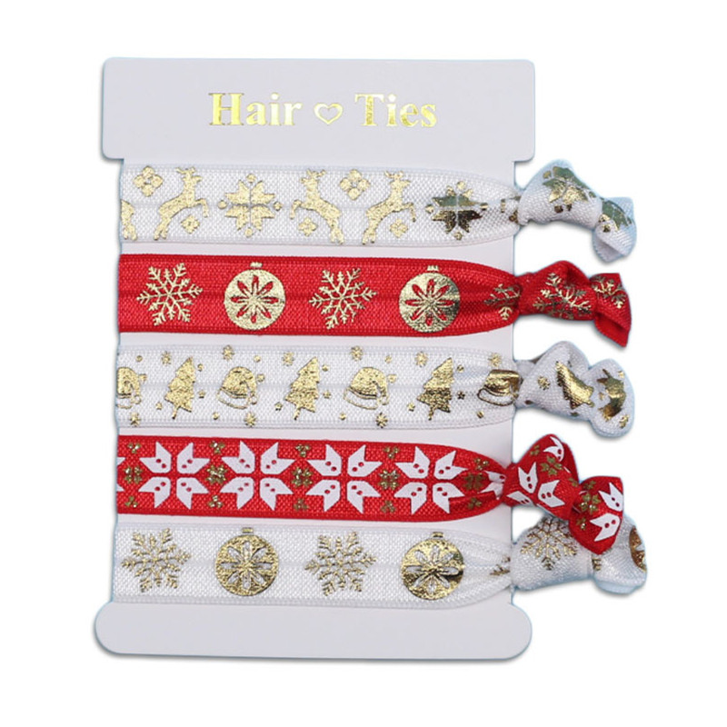 christmas ribbon hair ties (5)