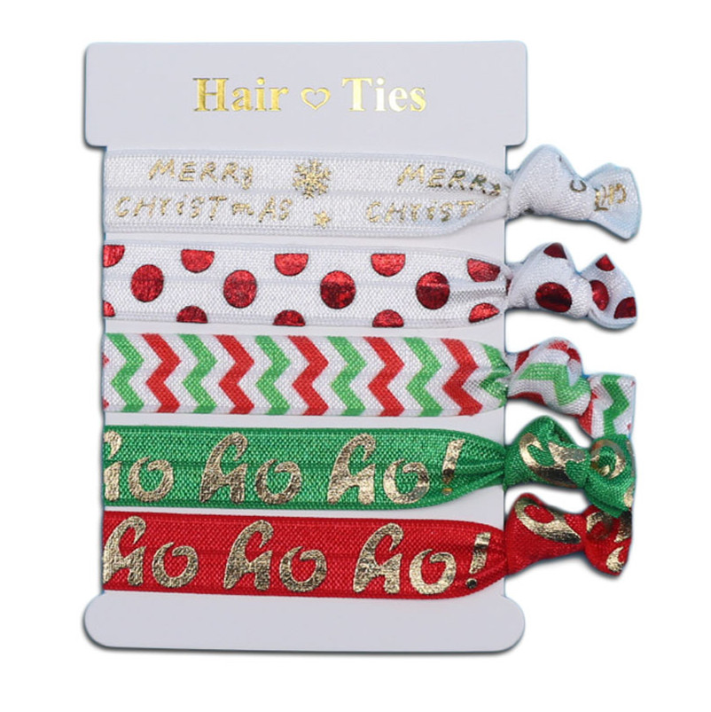 christmas ribbon hair ties (6)