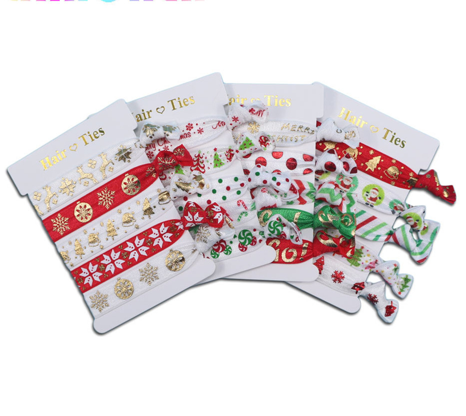 christmas ribbon hair ties (8)