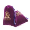 Wholesale Custom Logo Printed Velvet Pouches Drawstring Velvet Bag for Jewelry