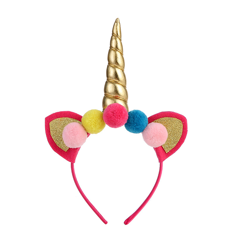 Wholesale children's boutique hair accessories party unicorn hair bands