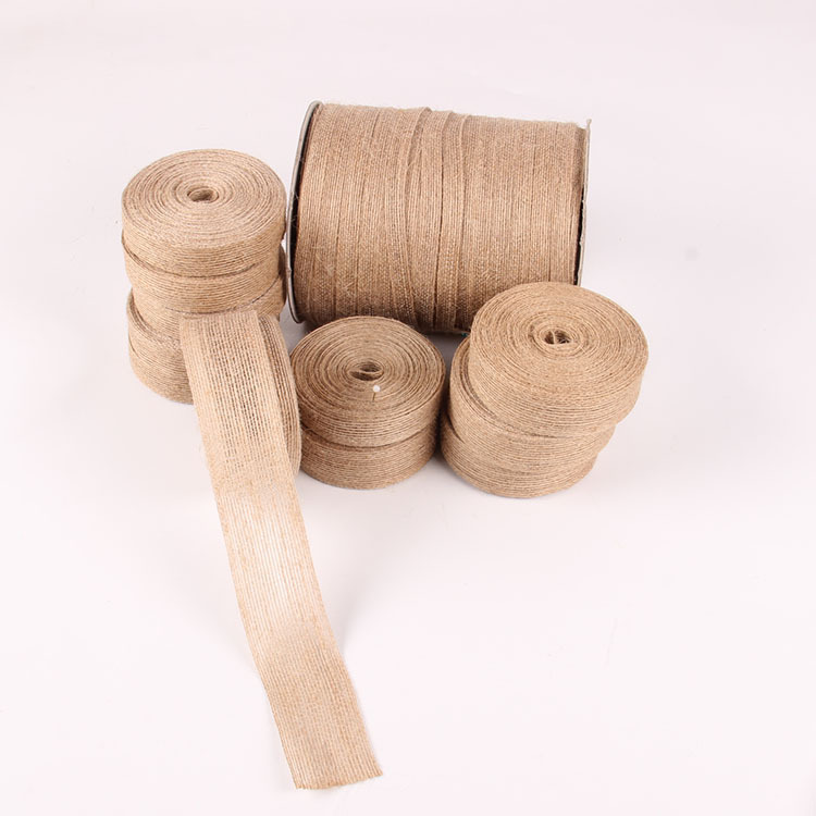 Wholesale natural jute ribbon roll for decoration