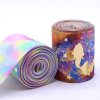 3″ wide printed cartoon mermaid grosgrain ribbon 75 mm width