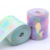 3″ wide printed cartoon mermaid grosgrain ribbon 75 mm width