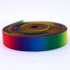 1 inch printed rainbow double sided satin ribbon/grosgrain ribbon 25 mm  width