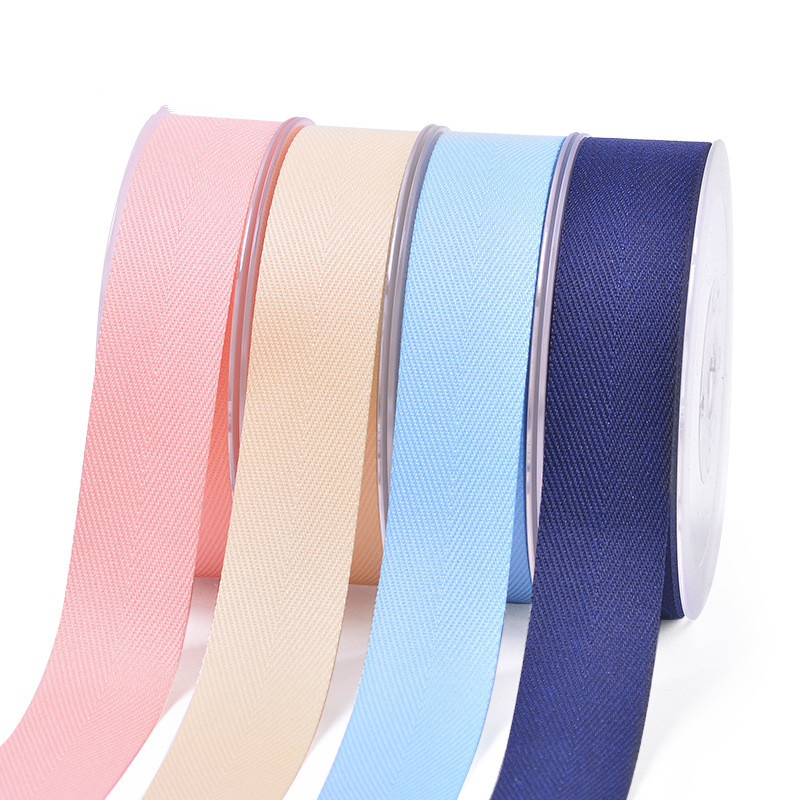 Wholesale 100% polyester herringbone ribbon 35 colors available