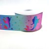 MingRibbon Cartoon Ribbon 3 inch printed Mermaid grosgrain ribbon 75mm wholesale