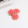 wholesale Handmade Ribbon Flower 6 cm diameter Decorative Burlap Flower 7 colors available