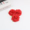 wholesale Handmade Ribbon Flower 6 cm diameter Decorative Burlap Flower 7 colors available