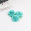 wholesale Handmade Ribbon Flower 6 cm diameter Decorative Burlap Flower 7 colors available