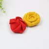7 cm burlap ribbon rose flowers in stock wholesale