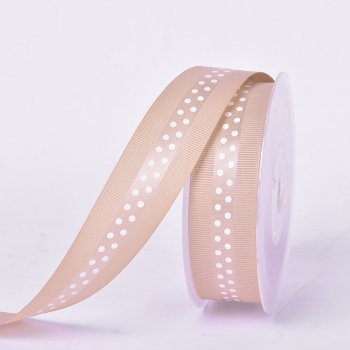 MingRibbon wholesale polka dots printed grosgrain ribbon 8 colors available